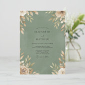 Moschampagneblad Bruiloft Kaart (Staand voorkant)