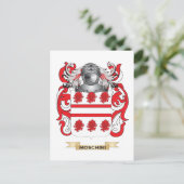 Moschini wapenschild (familiewapen) briefkaart (Staand voorkant)