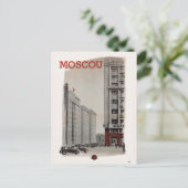 Moscou Moskou USSR Vintage Poster 1936 Briefkaart (Staand voorkant)