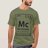 Moscovium Element (zwart) T-shirt (Voorkant)