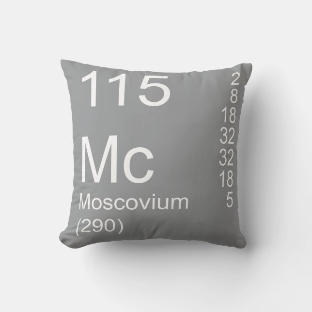 Moscovium Kussen (Voorkant)