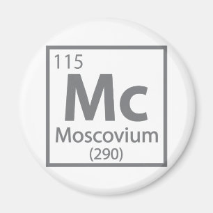 Moscovium - Russisch periodieke wetenschappelijke Magneet