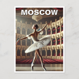 Moscow Ballet Dancer Travel Briefkaart