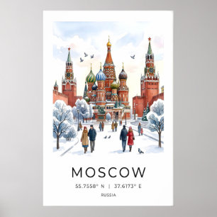 Moscow City Wall Art - Kraakheldere Winterochtend  Poster