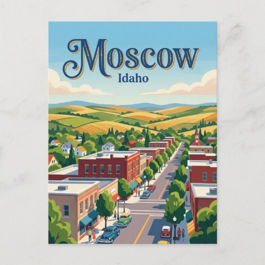 Moscow Idaho Briefkaart (Voorkant)