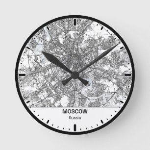 Moscow Klok Stad Lijn Kunst