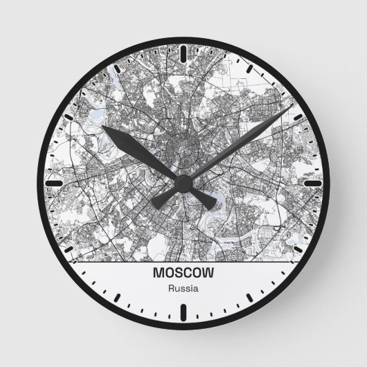 Moscow Klok Stad Lijn Kunst (Voorkant)