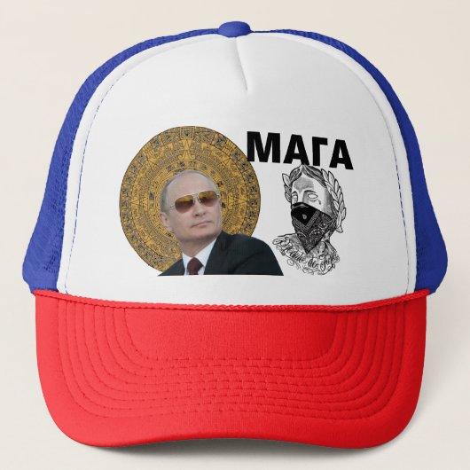 Moscow Maga Trucker Hat Pet (Voorkant)