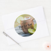 Moscow Mule Advertentie Ronde Sticker (Envelop)