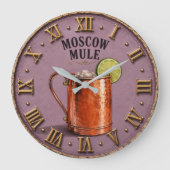 Moscow Mule Copper Mug Cocktail Bar Decor Grote Klok (Voorkant)