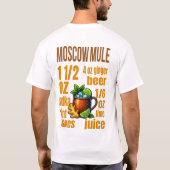 Moscow Mule T-Shirt – Classic Copper Mug Cocktail (Achterkant)