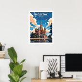 Moscow’s Saint Basil’s Cathedral Poster (Thuiskantoor)