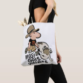 Mose Goes Walkies Canvas tas (Dichtbij)