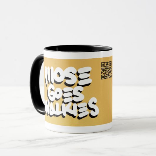 Mose Goes Walkies "Lucy" 9 leeft Mok (Voorkant links)