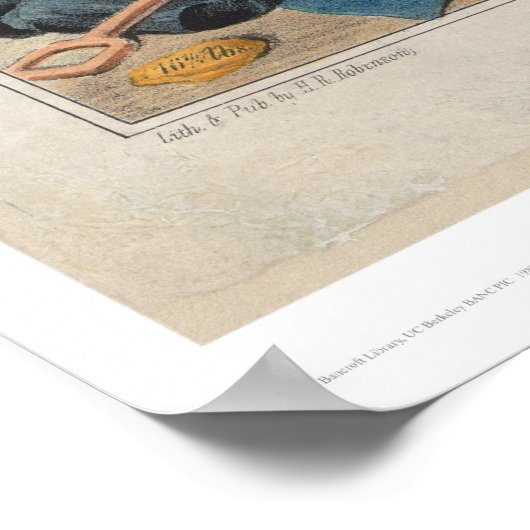 Mose in Californië: Set-to met een Beer (1475) Poster (Hoek)