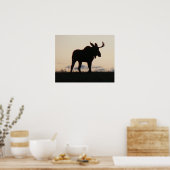 mose silouette poster (Keuken)