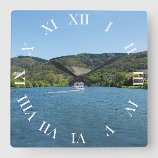 Mosel bei Andel Vierkante Klok (Voorkant)