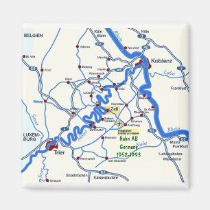 Mosel kaart met Hahn magneet