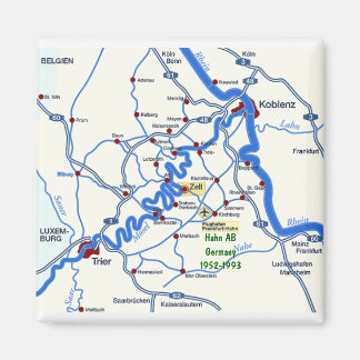 Mosel kaart met Hahn magneet