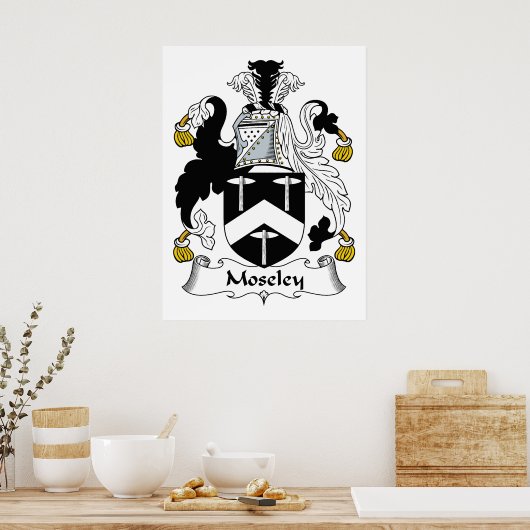 Moseley Family Crest Poster (Keuken)