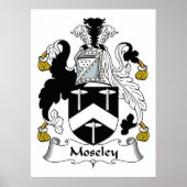 Moseley Family Crest Poster (Voorkant)
