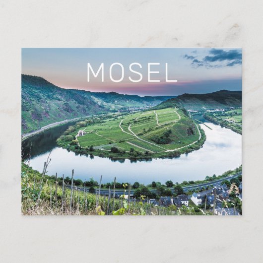 Moselle Calmont Loop Bremm Feestdagenkaart (Voorkant)