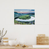 Moselle Calmont Loop Bremm Poster (Keuken)