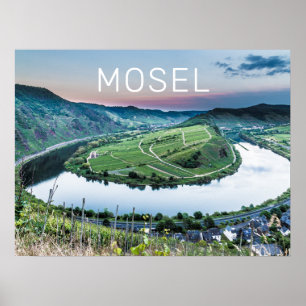 Moselle Calmont Loop Bremm Poster