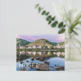 Moselle Ediger Eller Sunset River Cochem Souvenir Feestdagenkaart