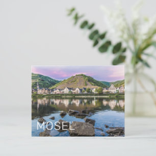 Moselle Ediger Eller Sunset River Cochem Souvenir Feestdagenkaart