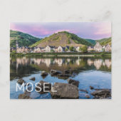 Moselle Ediger Eller Sunset River Cochem Souvenir Feestdagenkaart (Voorkant)