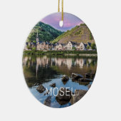 Moselle Ediger Eller Sunset River Cochem Souvenir Keramisch Ornament (Rechts)