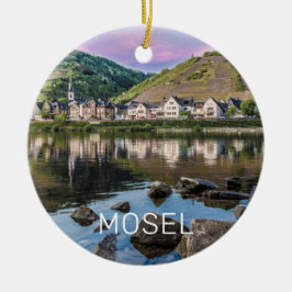 Moselle Ediger Eller Sunset River Cochem Souvenir Keramisch Ornament