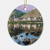 Moselle Ediger Eller Sunset River Cochem Souvenir Keramisch Ornament (Links)