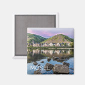 Moselle Ediger Eller Sunset River Cochem Souvenir Magneet (Voorkant / Achterkant)