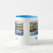 Moselle Ediger Eller Sunset River Cochem Souvenir Mok (Midden)