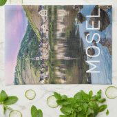 Moselle Ediger Eller Sunset River Cochem Souvenir Theedoek (Gevouwen)