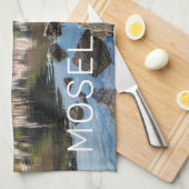 Moselle Ediger Eller Sunset River Cochem Souvenir Theedoek (Quarter Fold)