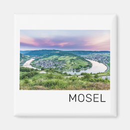 Moselle Loop Sunset Kroev Panorama Duitsland Magneet