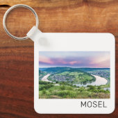 Moselle Loop Sunset Kroev Panorama Duitsland Sleutelhanger (Voorkant)