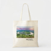 Moselle Loop Sunset Kroev Panorama Duitsland Tote Bag (Voorkant)