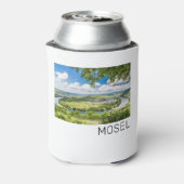 Moselle Loop Trittenheim Panorama Germany Souvenir Blikjeskoeler (Blikje Achterkant)