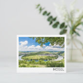 Moselle Loop Trittenheim Panorama Germany Souvenir Feestdagenkaart (Staand voorkant)