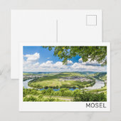 Moselle Loop Trittenheim Panorama Germany Souvenir Feestdagenkaart (Voorkant / Achterkant)