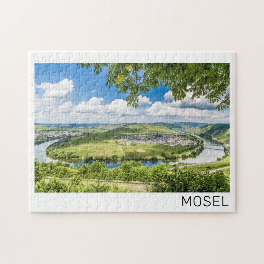 Moselle Loop Trittenheim Panorama Germany Souvenir Legpuzzel (Horizontaal)