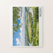 Moselle Loop Trittenheim Panorama Germany Souvenir Legpuzzel (Verticaal)