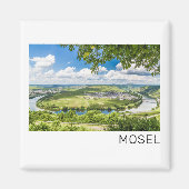 Moselle Loop Trittenheim Panorama Germany Souvenir Magneet (Voorkant)