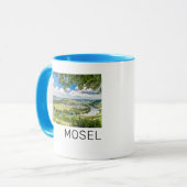 Moselle Loop Trittenheim Panorama Germany Souvenir Mok (Voorkant links)