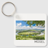 Moselle Loop Trittenheim Panorama Germany Souvenir Sleutelhanger (Voorkant)