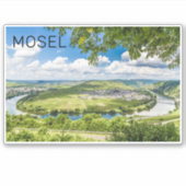 Moselle Loop Trittenheim Panorama Germany Souvenir Sticker (Voorkant)